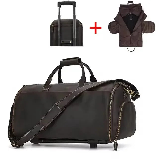 Sac Voyage Costume Cuir