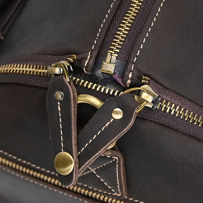 Sac Voyage Costume Cuir