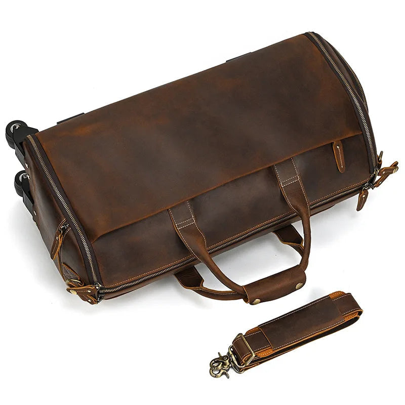 Sac Voyage Costume Cuir