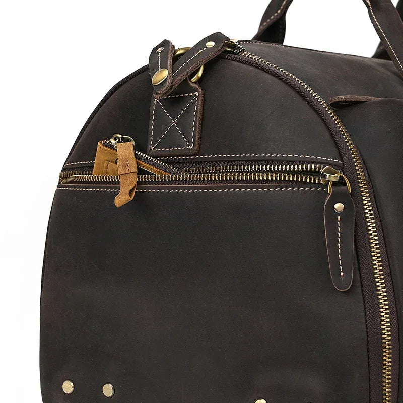 Sac Voyage Costume Cuir