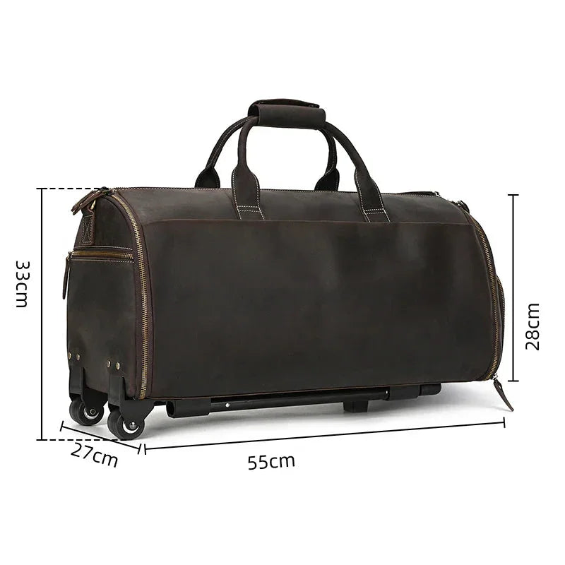 Sac Voyage Costume Cuir