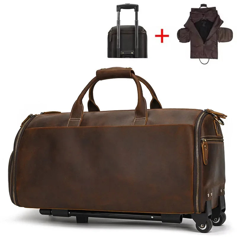 Sac Voyage Costume Cuir