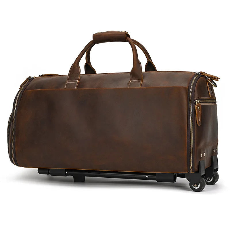 Sac Voyage Costume Cuir
