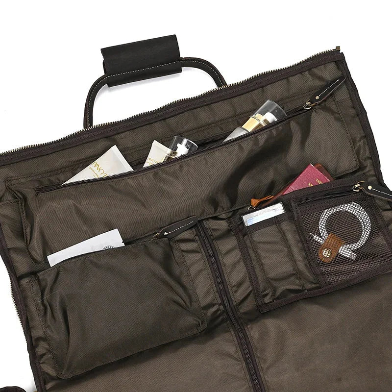 Sac Voyage Costume Cuir