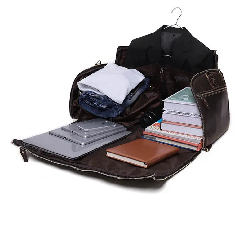 Sac Voyage Costume Cuir
