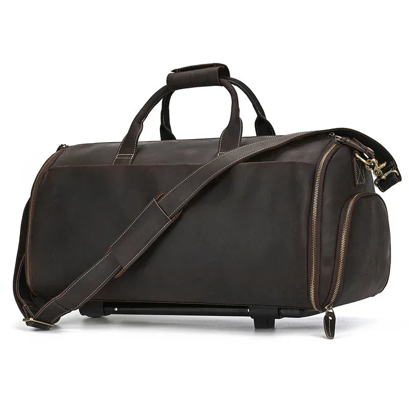 Sac Voyage Costume Cuir