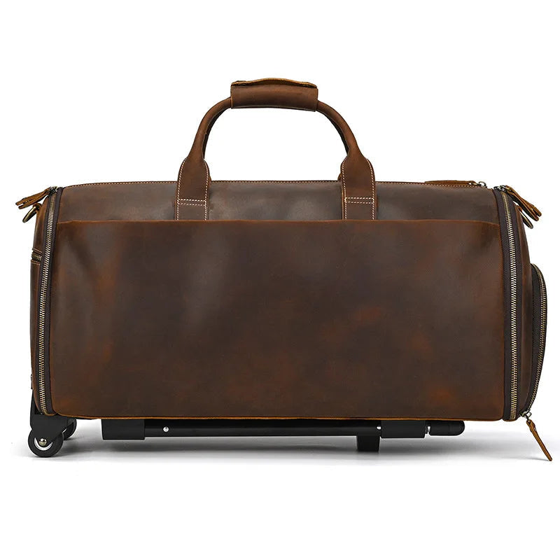 Sac Voyage Costume Cuir