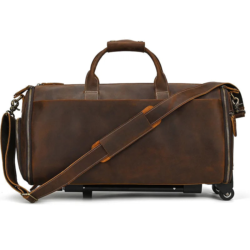 Sac Voyage Costume Cuir