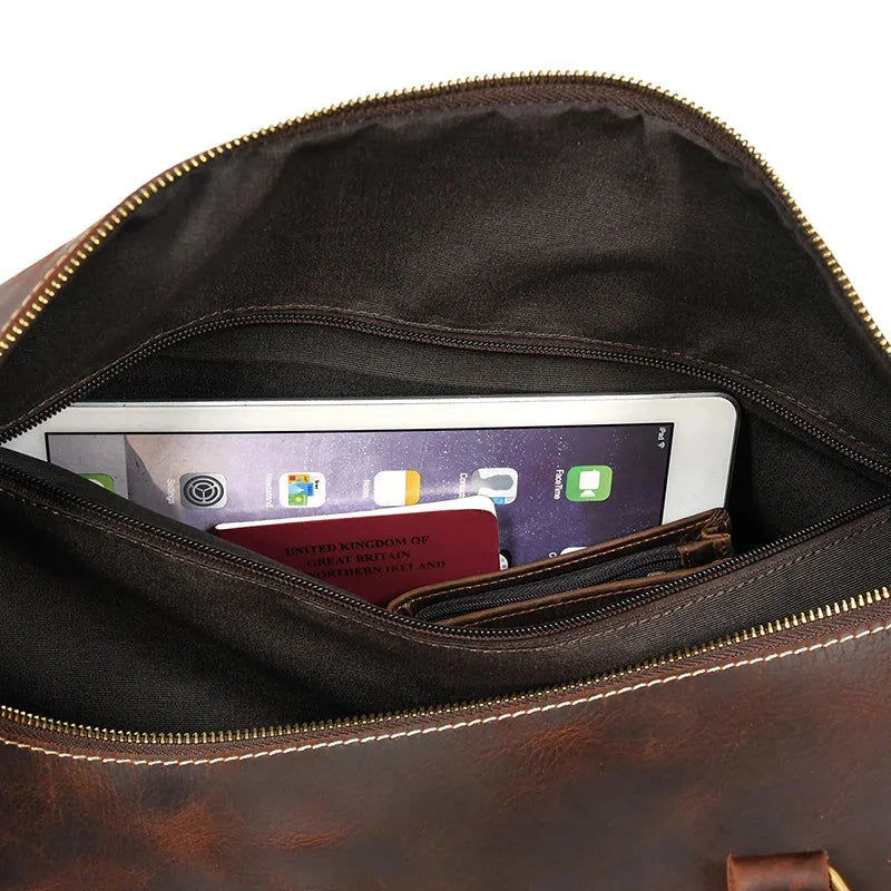 Sac Voyage Homme Cuir Marron