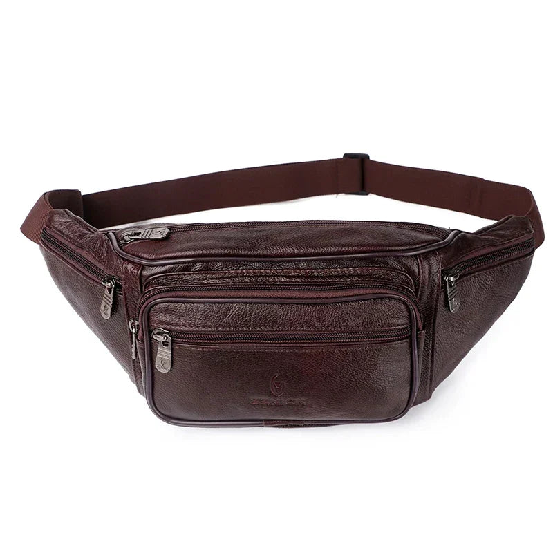 Sacoche Banane Cuir Homme