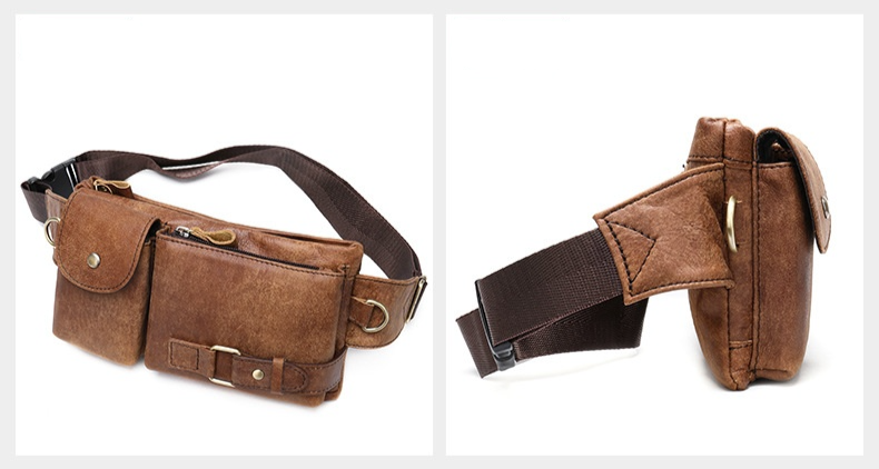 Sacoche Banane Cuir Homme