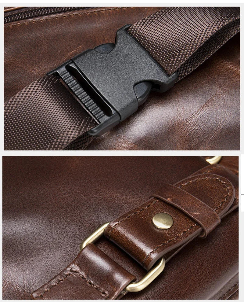 Sacoche Banane Cuir Homme