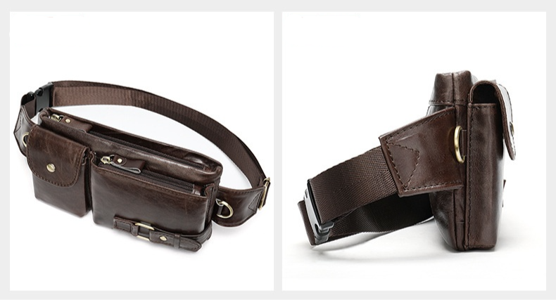 Sacoche Banane Cuir Homme