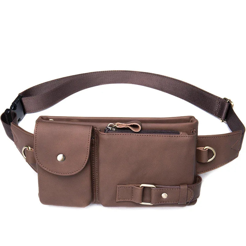 Sacoche Banane Cuir Homme