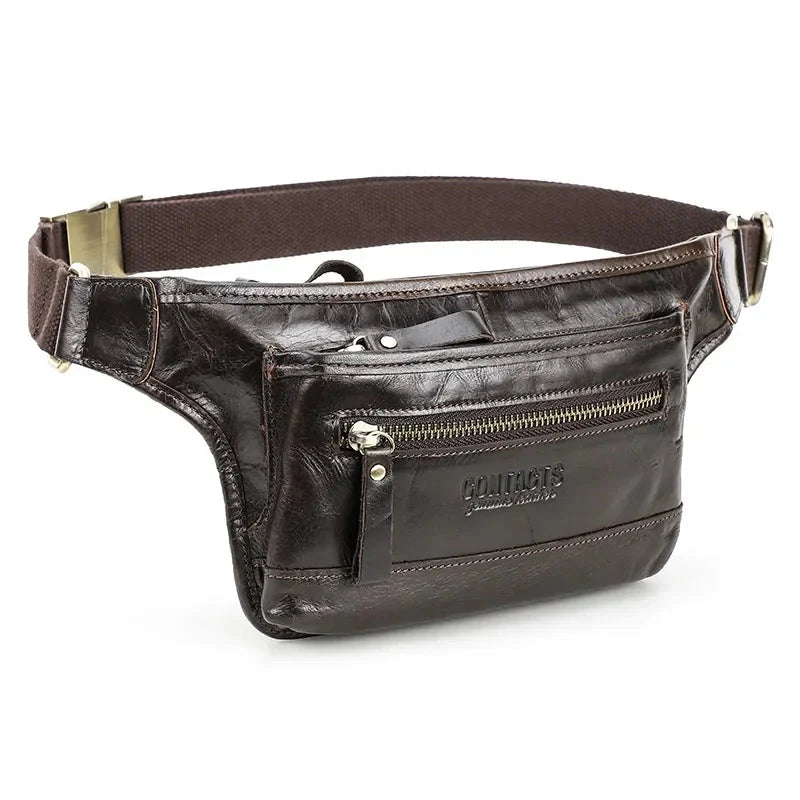 Sacoche Banane Cuir Homme