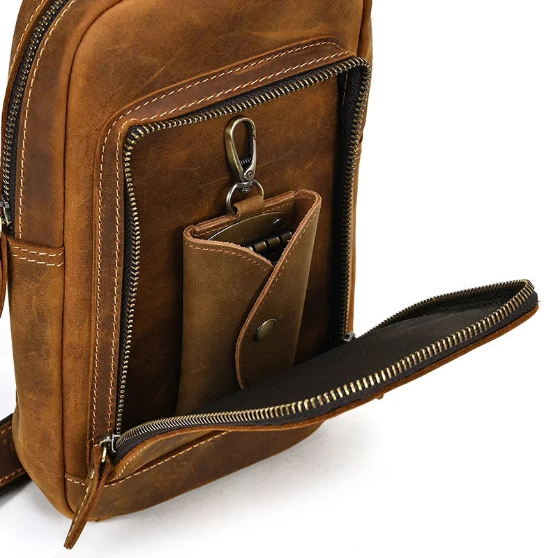 Sacoche Bandoulière Cuir Homme