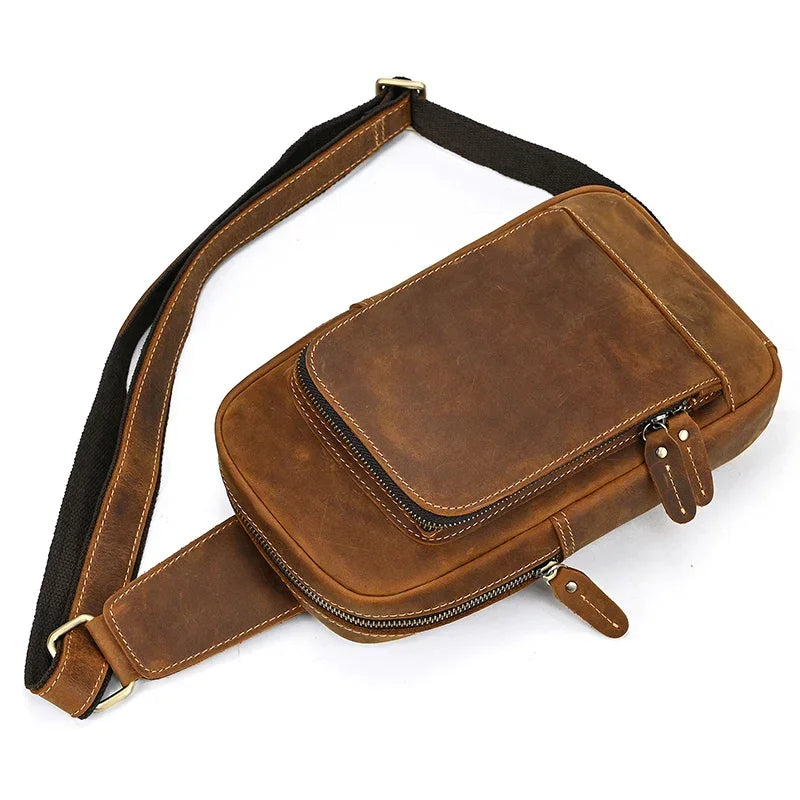 Sacoche Bandoulière Cuir Homme