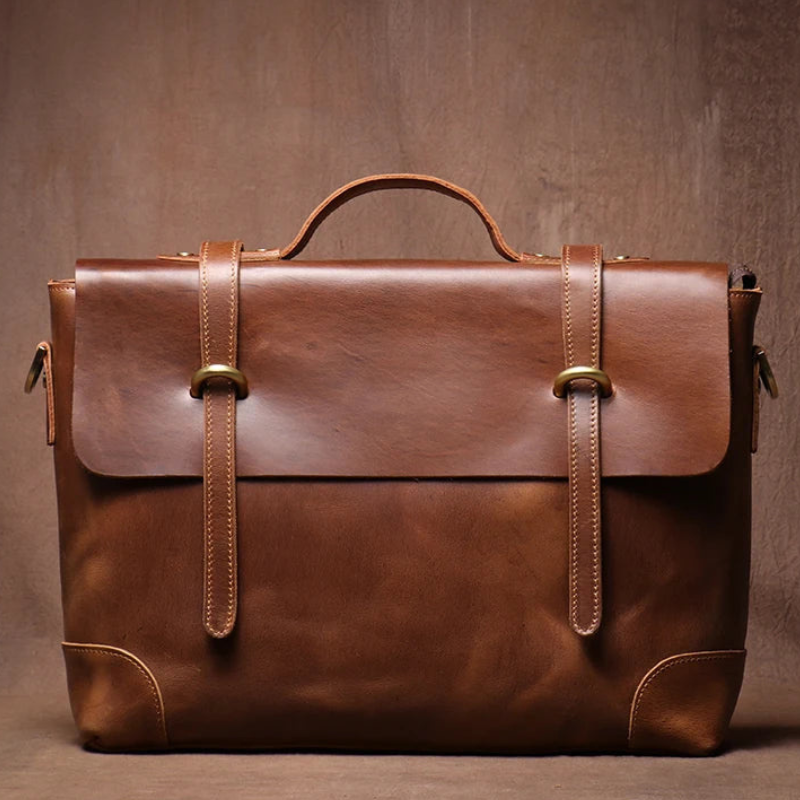 Sacoche Cartable Cuir Homme