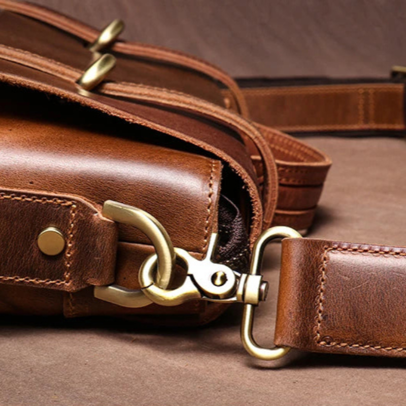 Sacoche Cartable Cuir Homme