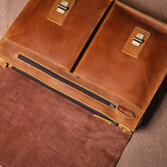 Sacoche Cartable Homme Cuir