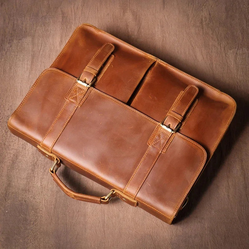 Sacoche Cartable Homme Cuir