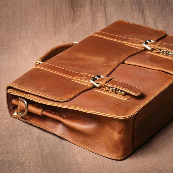 Sacoche Cartable Homme Cuir