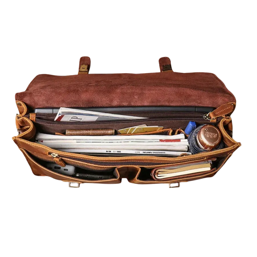 Sacoche Cartable Homme Cuir
