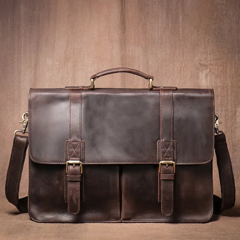 Sacoche Cartable Homme Cuir