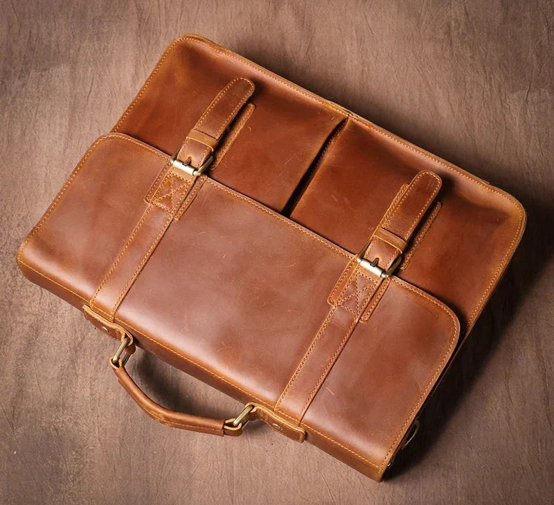 Sacoche Cartable Homme Cuir
