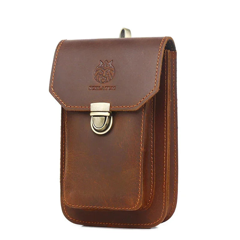 Sacoche Ceinture Cuir Homme