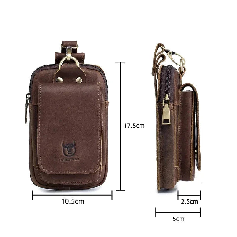 Sacoche Ceinture Homme Cuir