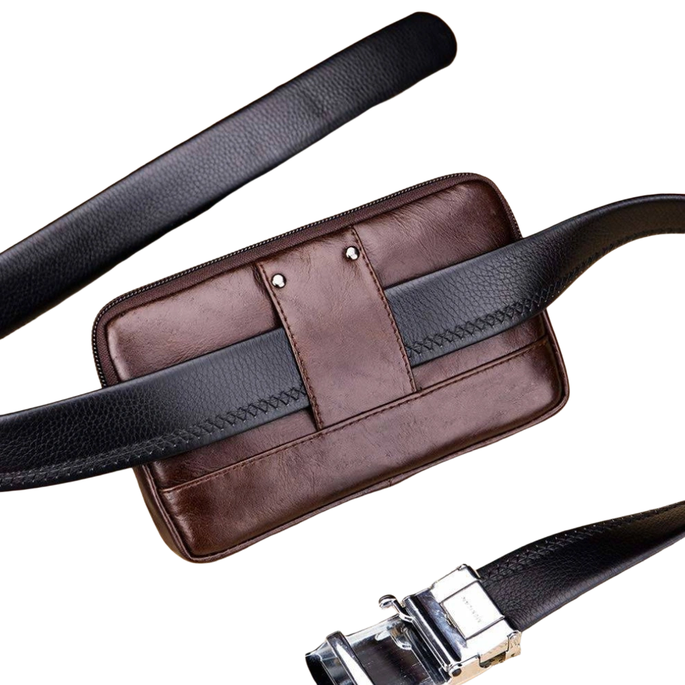 Sacoche Ceinture Homme Cuir