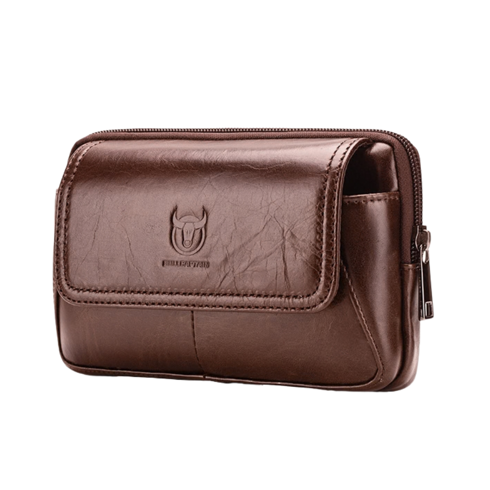 Sacoche Ceinture Homme Cuir