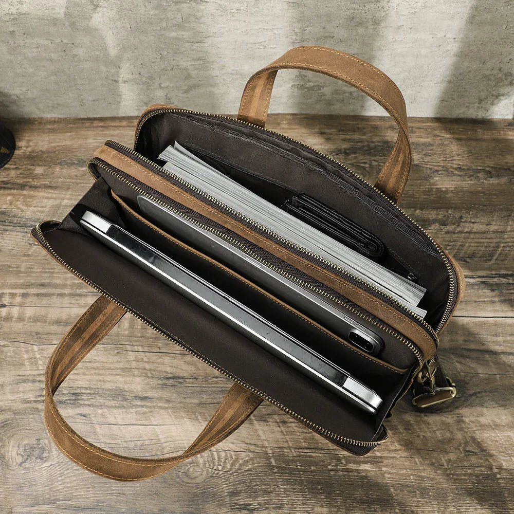 Sacoche Cuir Homme PC