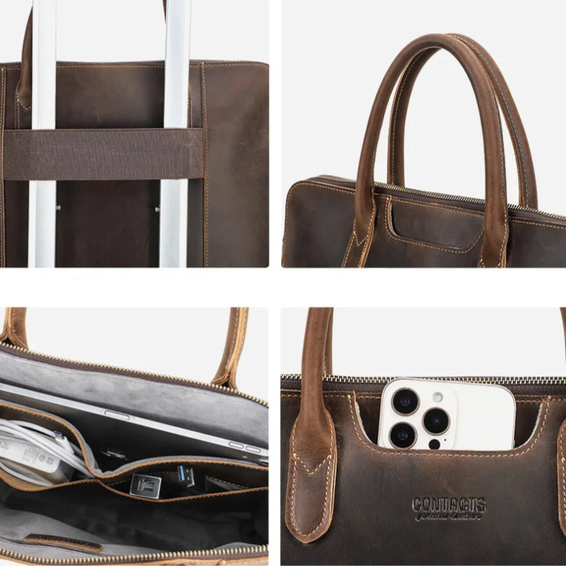 Sacoche Cuir Homme pour PC