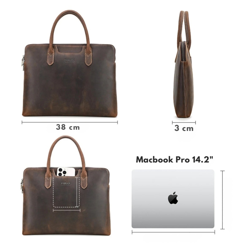 Sacoche Cuir Homme pour PC