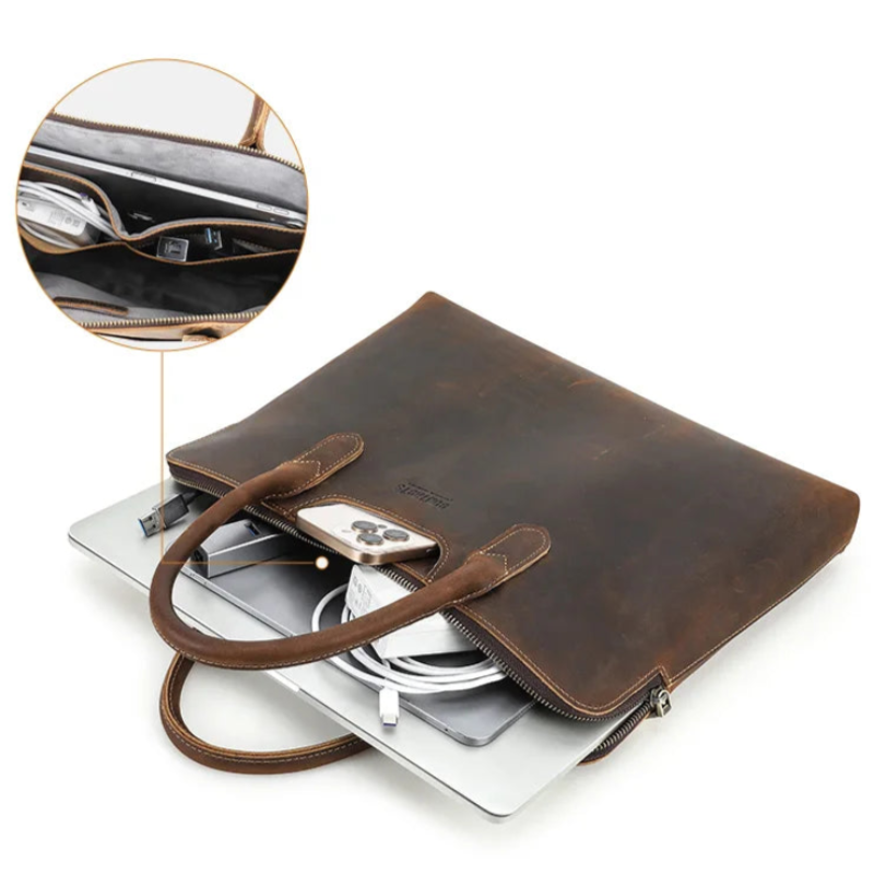 Sacoche Cuir Homme pour PC