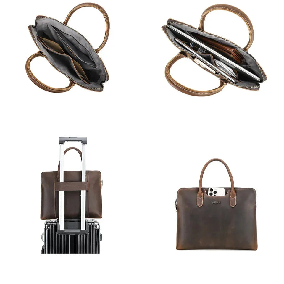 Sacoche Cuir Homme pour PC