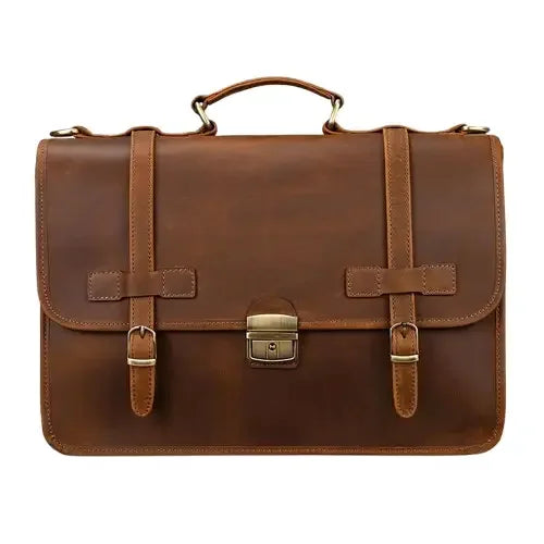 Sacoche Cuir Marron Homme