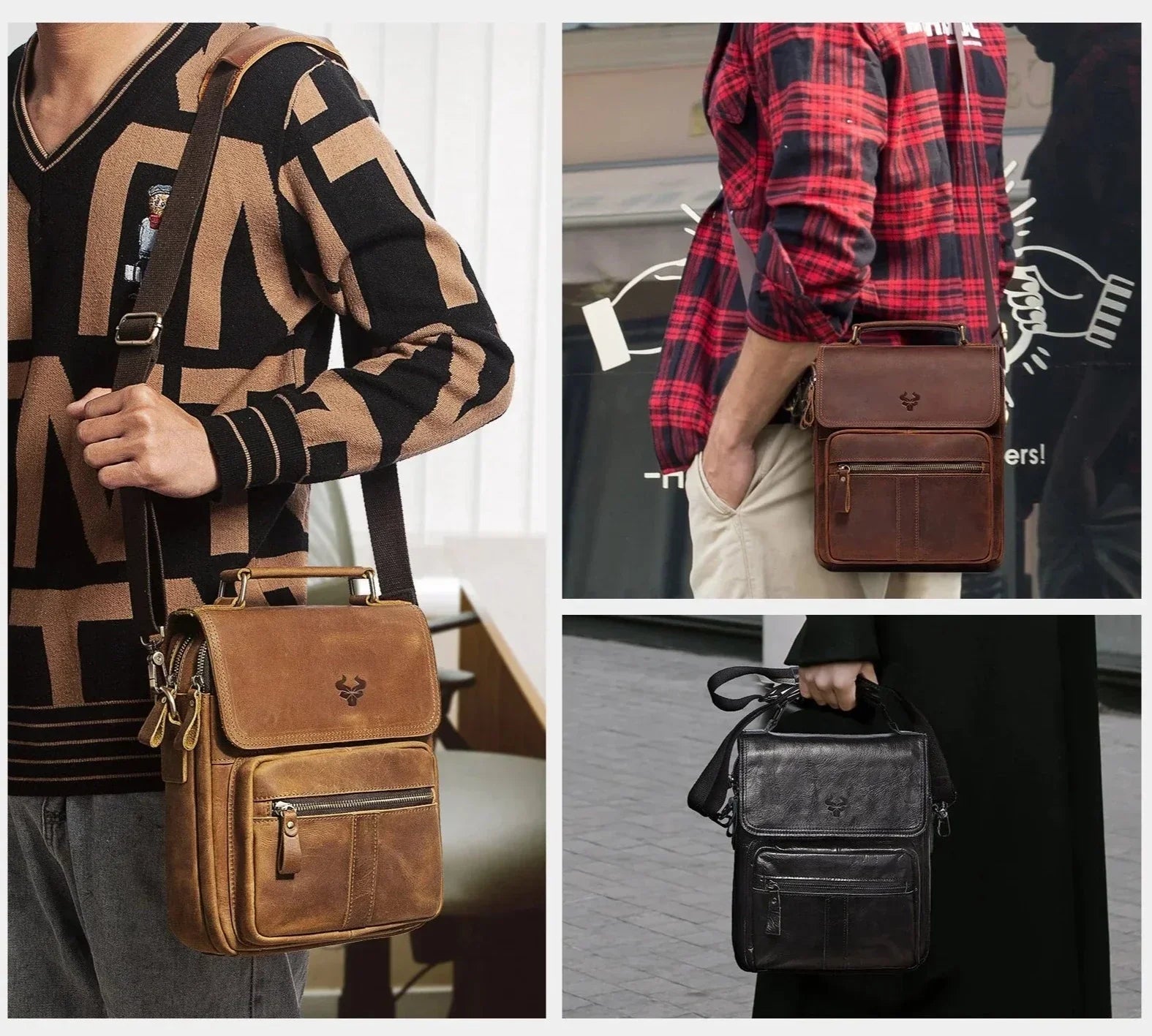 Sacoche Cuir Homme