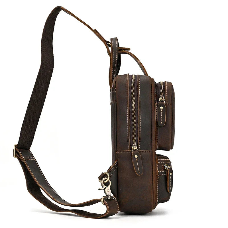 Sacoche de Poitrine Cuir