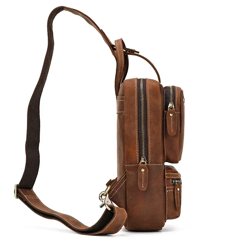 Sacoche de Poitrine Cuir