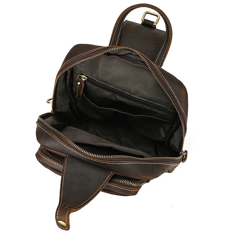 Sacoche de Poitrine Cuir