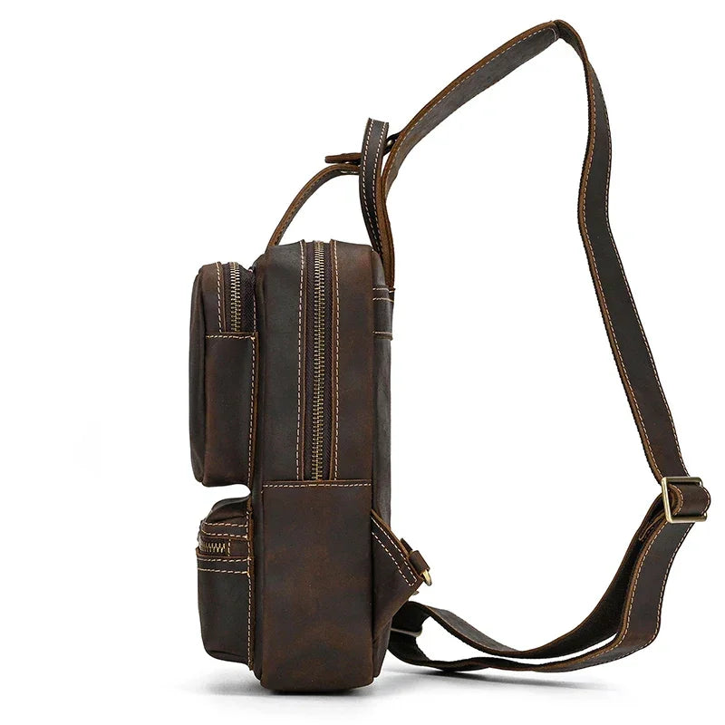 Sacoche de Poitrine Cuir