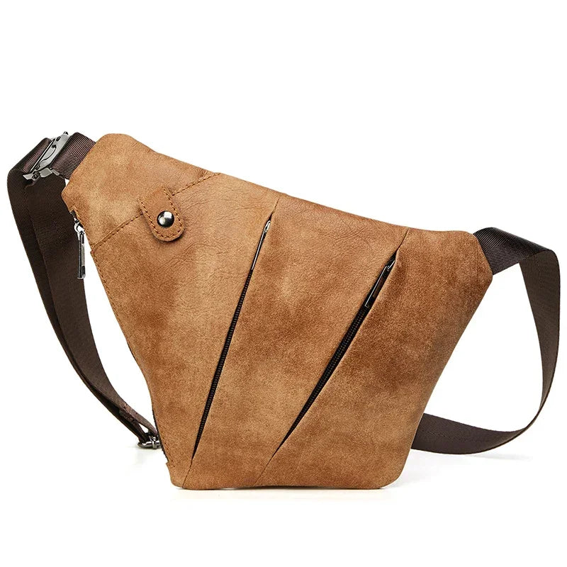 Sacoche de Poitrine Homme Cuir