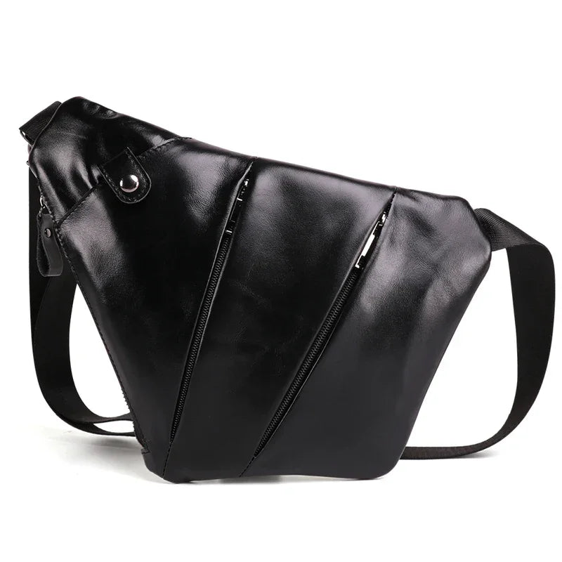 Sacoche de Poitrine Homme Cuir