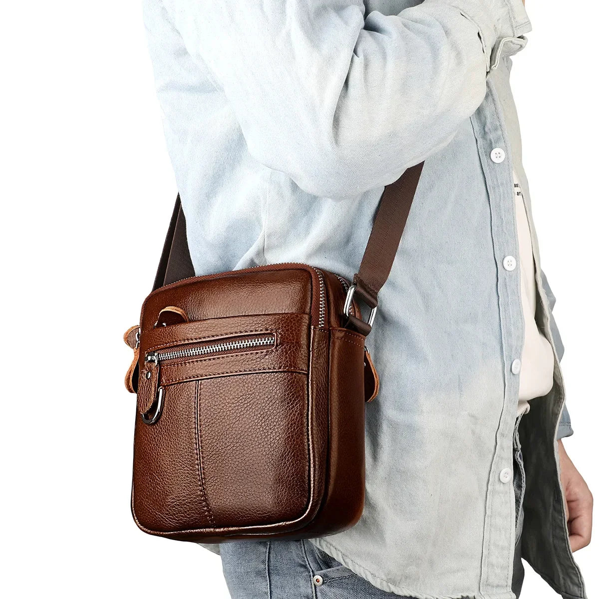 Sacoche Cuir Bandoulière Homme