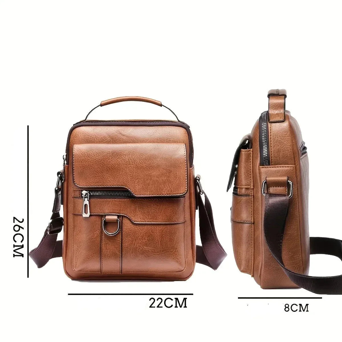 Sacoche Homme Marron