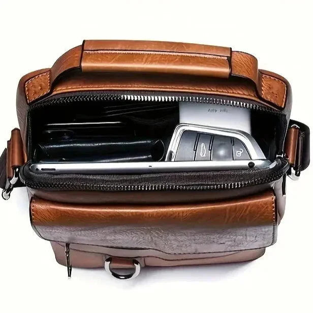 Sacoche Homme Marron