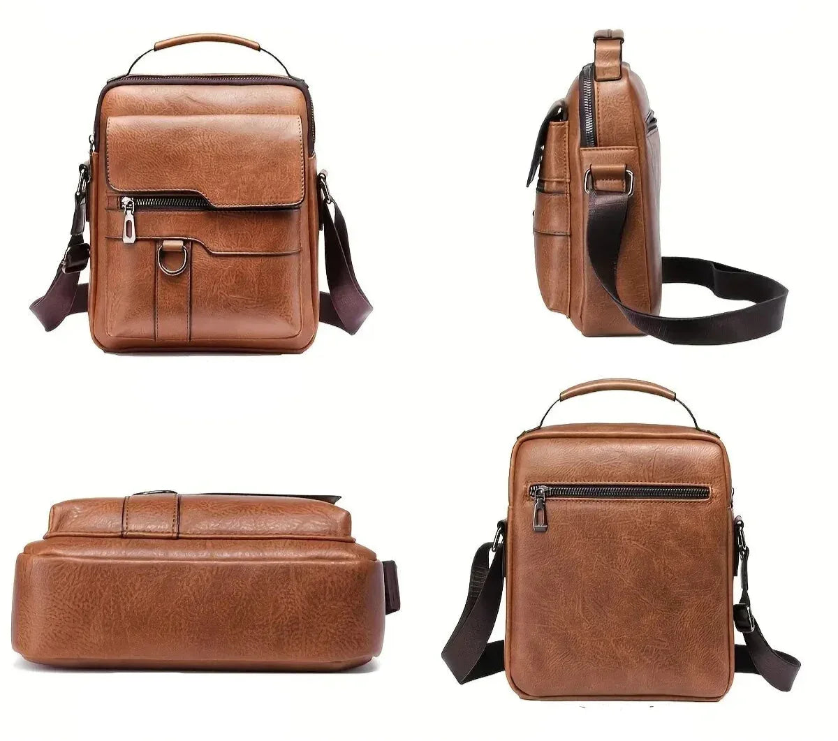 Sacoche Homme Marron